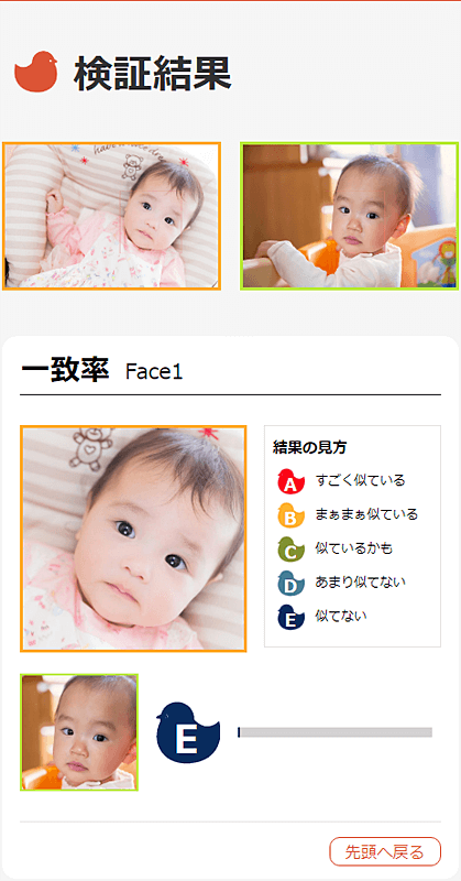 Face Similar for Kids